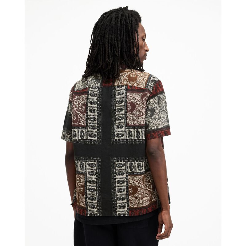 AllSaints Marquee Paisley Print Relaxed Fit Shirt image number 1